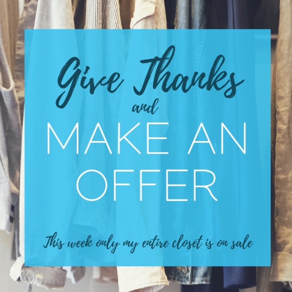 Make an Offer!! Happy Poshing!!!